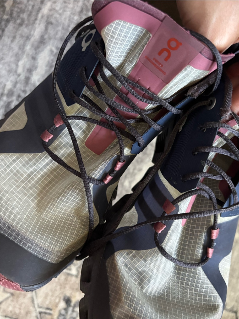 On Cloud X Shift Swiss running shoes size 9.5 Navy Ink Cherry Translucent Monom - Picture 6 of 9